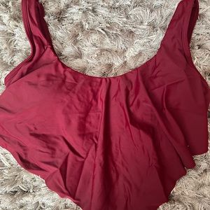 SHEIN red bathing suit top